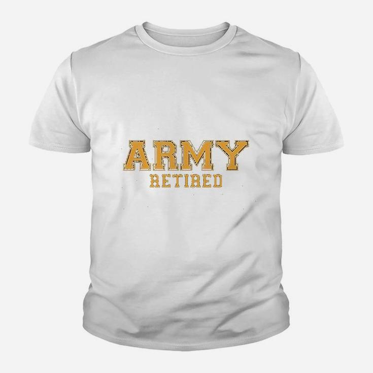Army Retired Gold Kid T-Shirt