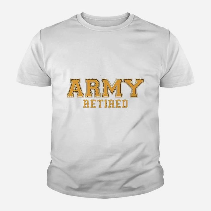 Army Retired Gold Kid T-Shirt