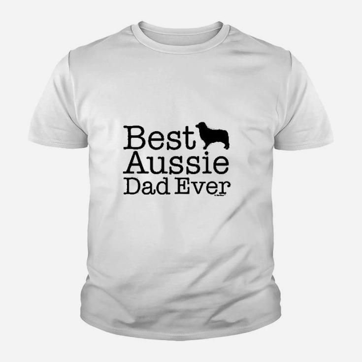 Australian Shepherd Gifts Best Aussie Dad Ever Kid T-Shirt