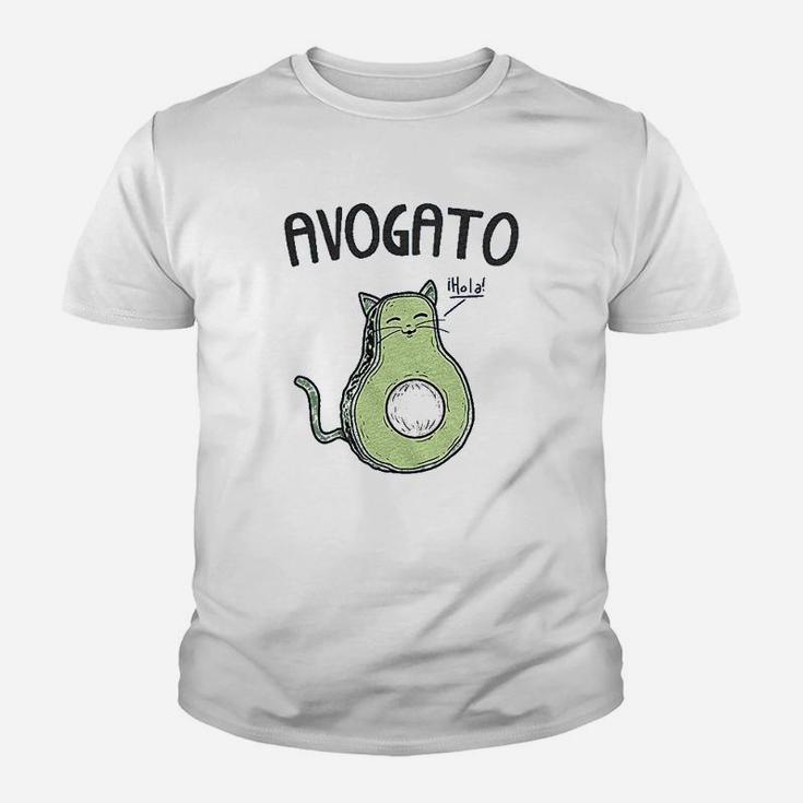 Avocado Cat Cute Face T Shirt Seseable UK