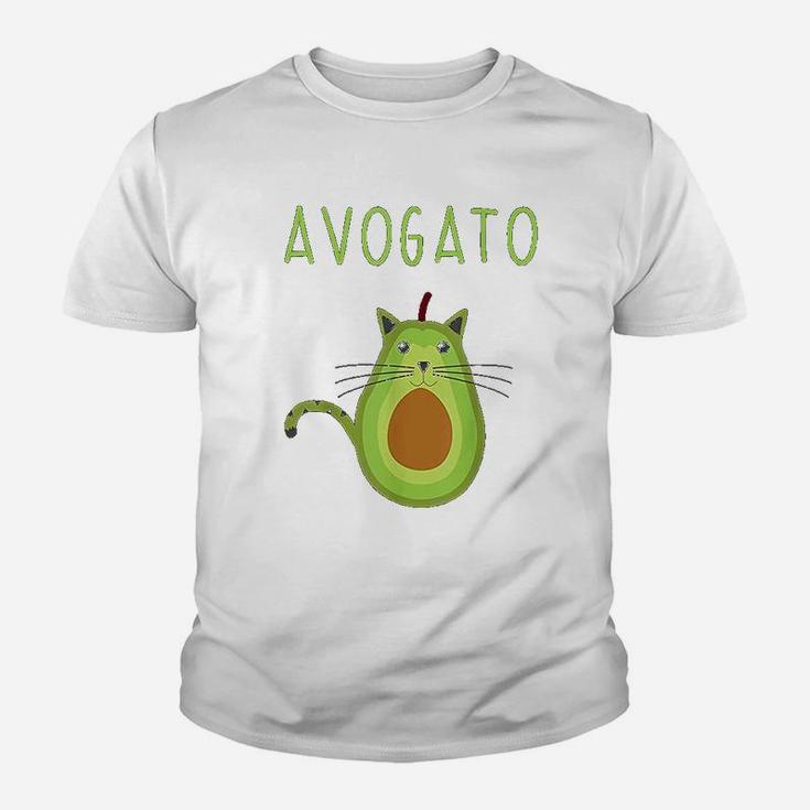 Avogato Cinco De Mayo Gift Cinco De Meow Cat Avocado Kid T-Shirt