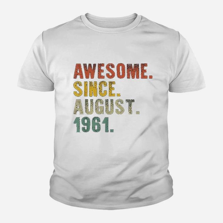 Awesome August Born In 1961 Vintage 60th Birthday Gifts  Kid T-Shirt