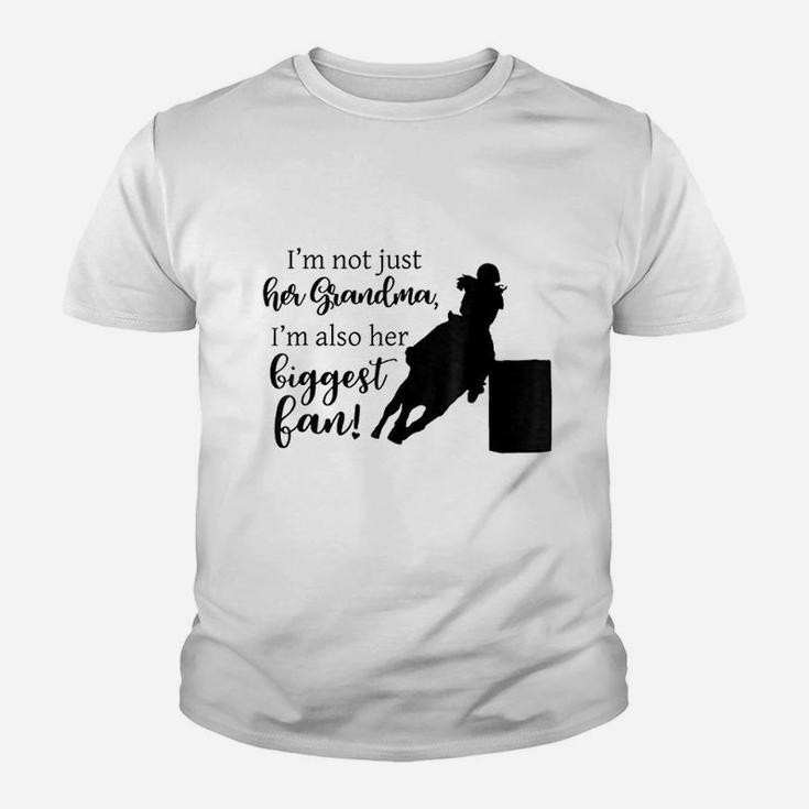 Barrel Racing Grandma Cowgirl Horse Riding Racer Kid T-Shirt