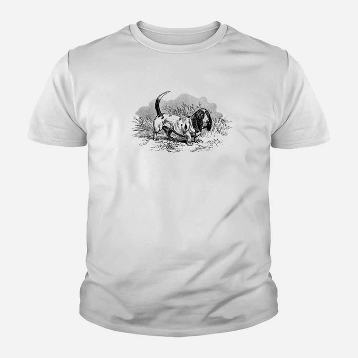Basset Hound Vintage Retro Basset Hound Dog Premium Kid T-Shirt