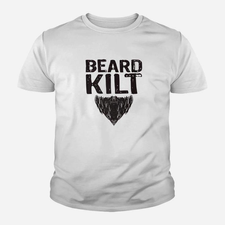 Beard Kilt Scottish Tees Dad Men Grandpa Uncle Gifts Kid T-Shirt