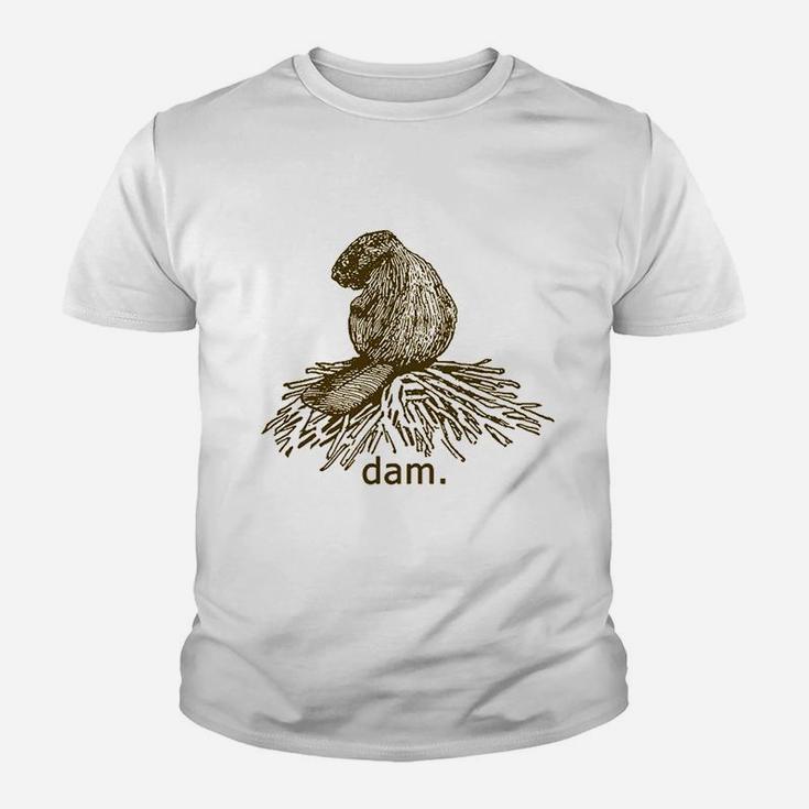 Beaver Dam Funny 70s 80s Retro Saying Vintage Animal Pun Hipster Kid T-Shirt