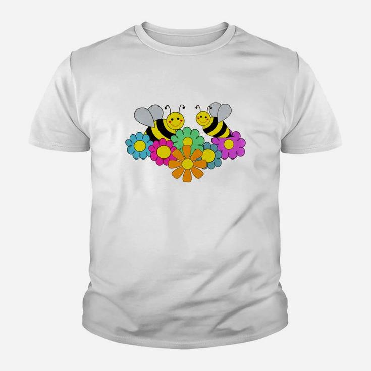 Bees And Flowers Kid T-Shirt