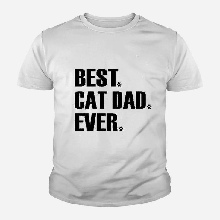 Best Cat Dad Ever Funny Kid T-Shirt