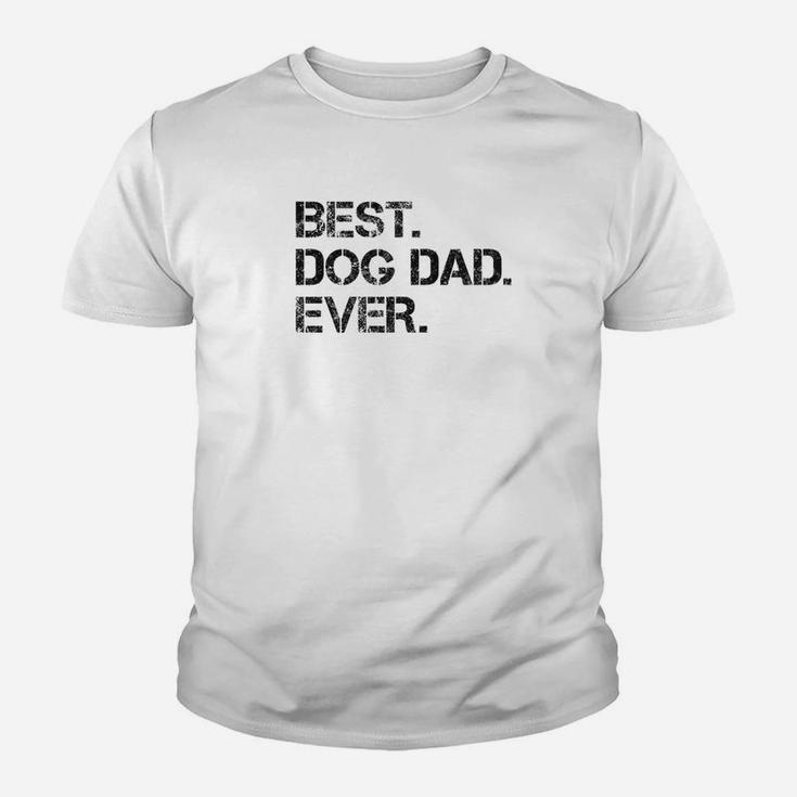 Best Dog Dad Shirt Silly Fathers Day Gift Kid T-Shirt