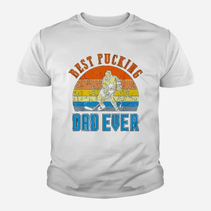 Best Pucking Dad Vintage Retro Fathers Day Gift For Men Dads Kid T-Shirt