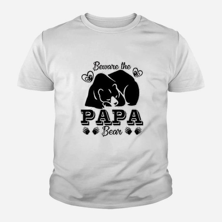 Beware The Papa Bear Sleeping Bear Kid T-Shirt