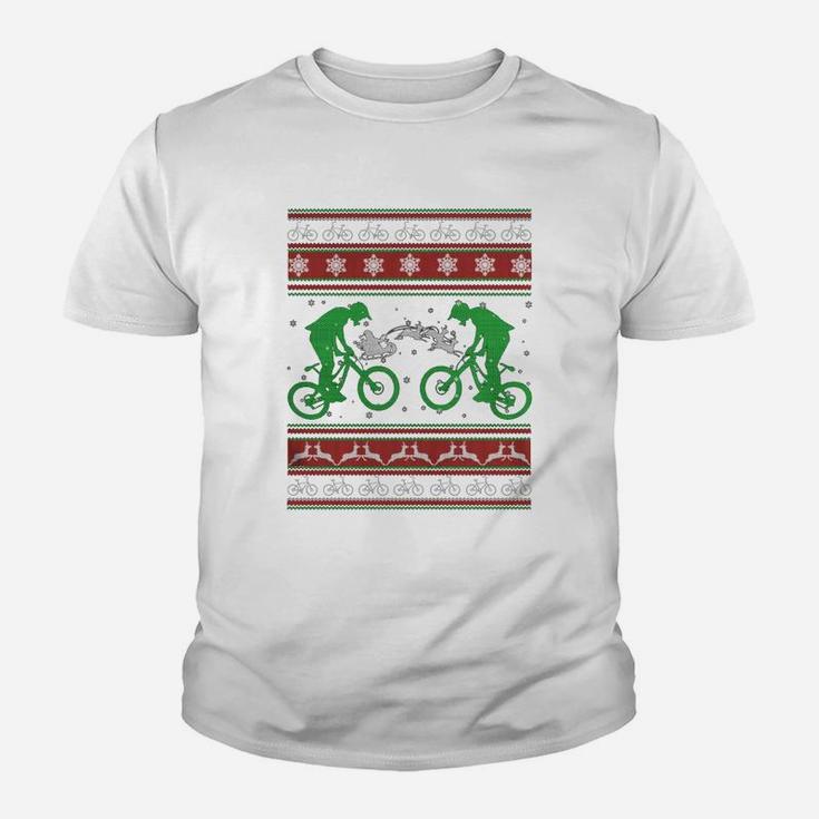 Bicycle Ugly Christmas Sweater Kid T-Shirt