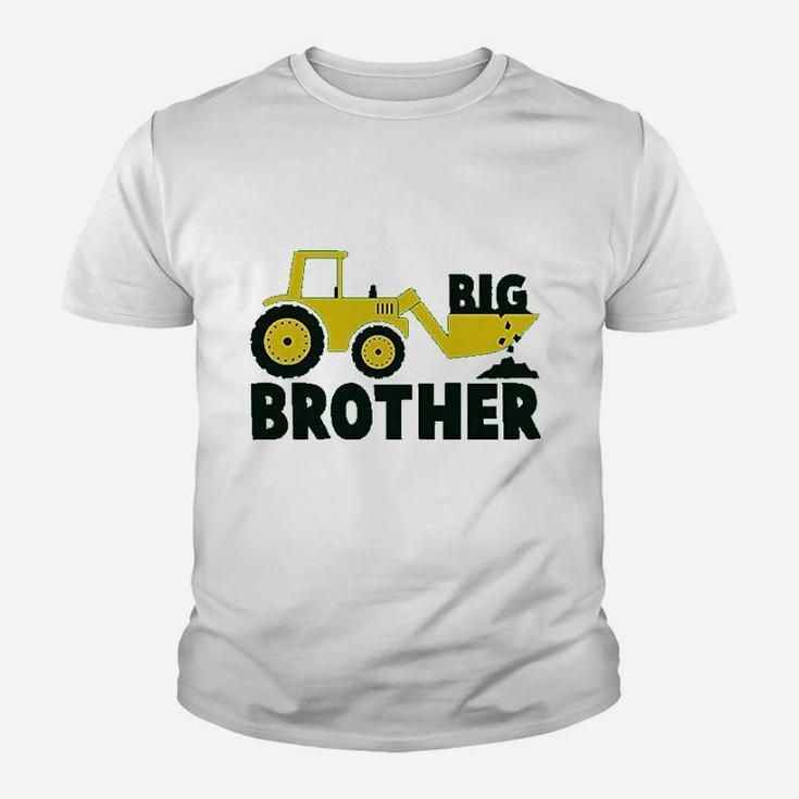 Big Brother Toddler Boys Tractor Big Bro Promoted To Big Brother Kid T-Shirt