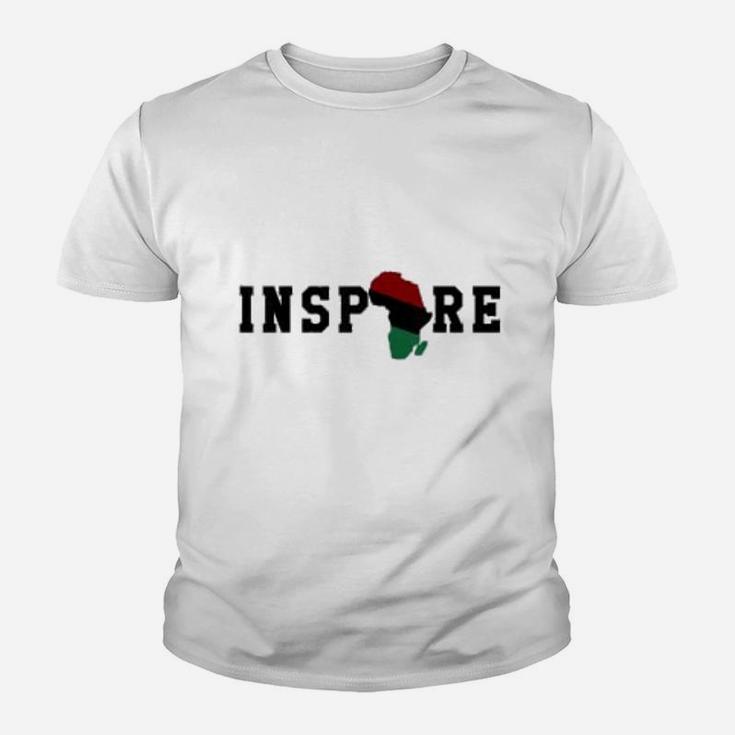 Black History Culture Inspire Empower Love Lead Influence Kid T-Shirt