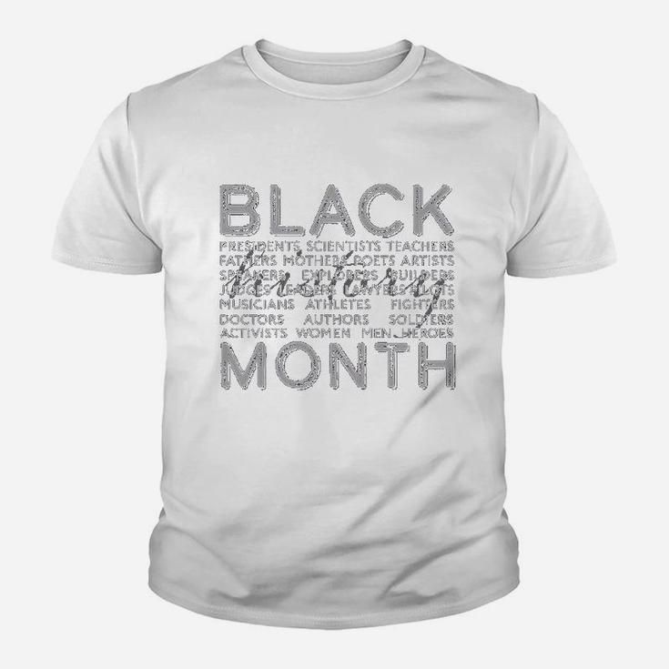 Black History Month Occupations And Identities Kid T-Shirt