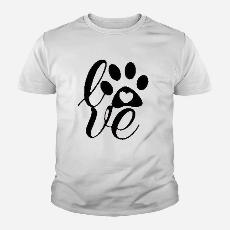 Blouse Dog Paw Love Kid T-Shirt