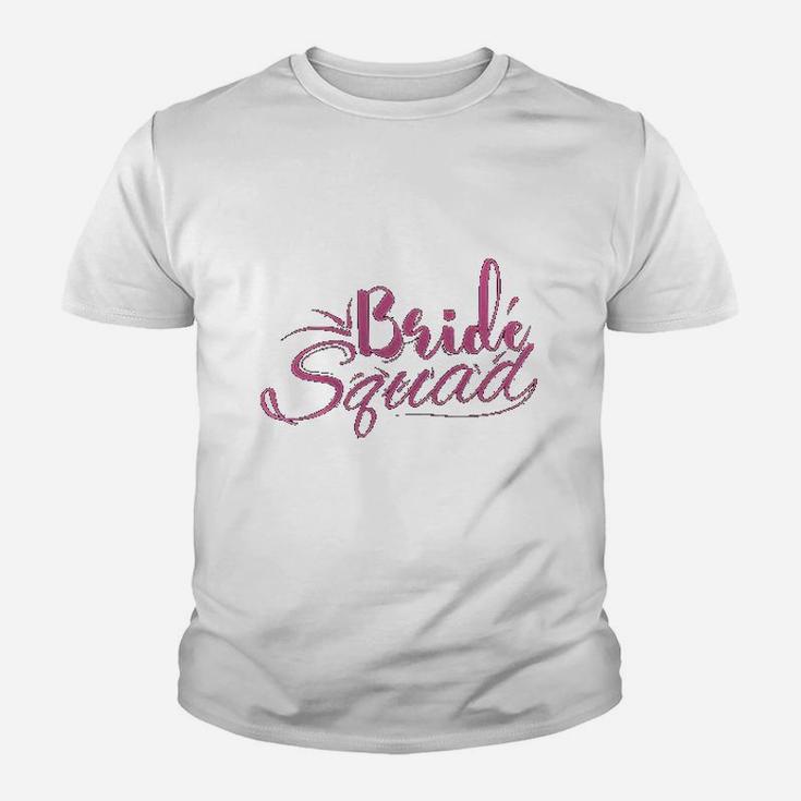 Bride Squad Just Married And Engagement Gifts Kid T-Shirt