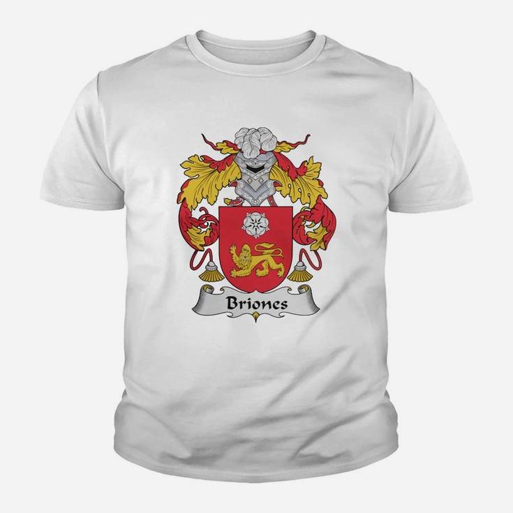 Briones Family Crest Spanish Family Crests Kid T-Shirt