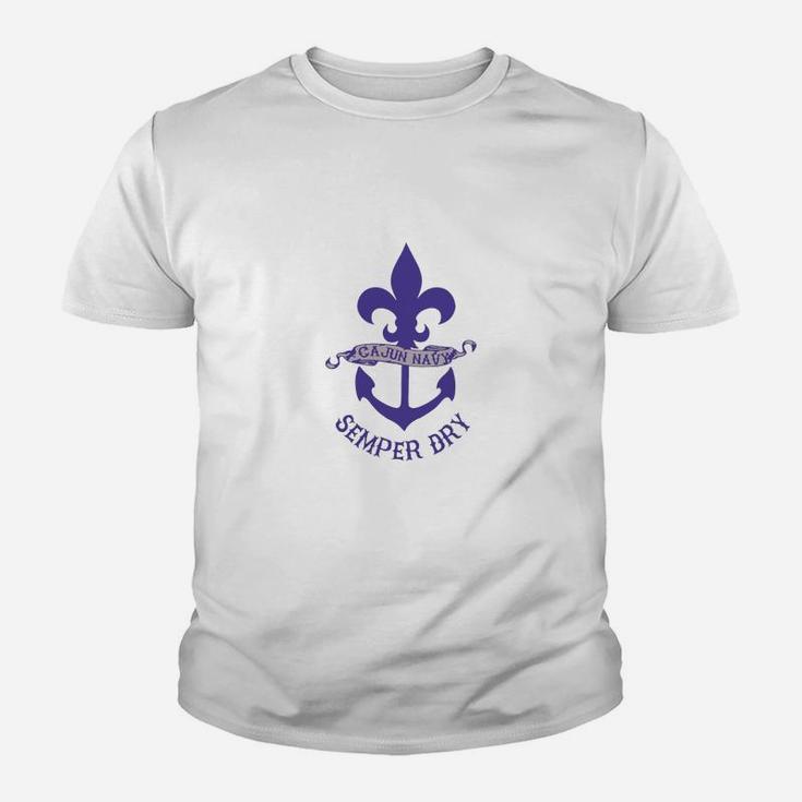 Cajun-navy-semper-dry Kid T-Shirt