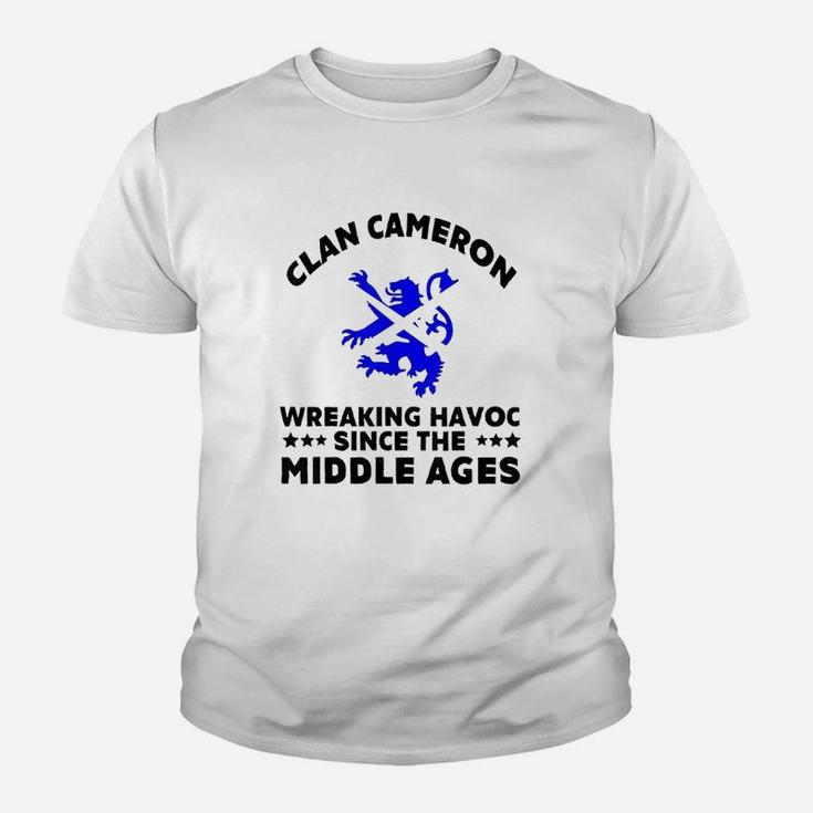 Cameron Scottish Kilt Family Clan Scotland Name Kid T-Shirt