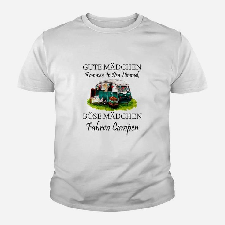 Camping Schlechte Mädchen Kinder T-Shirt