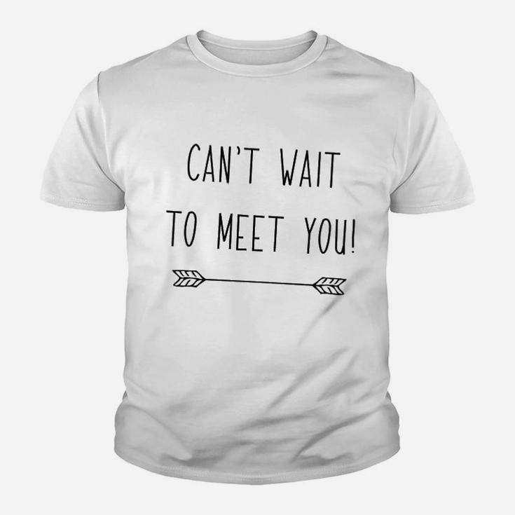 Cant Wait To Meet You Pregnancy Announcement To Grandparents Kid T-Shirt