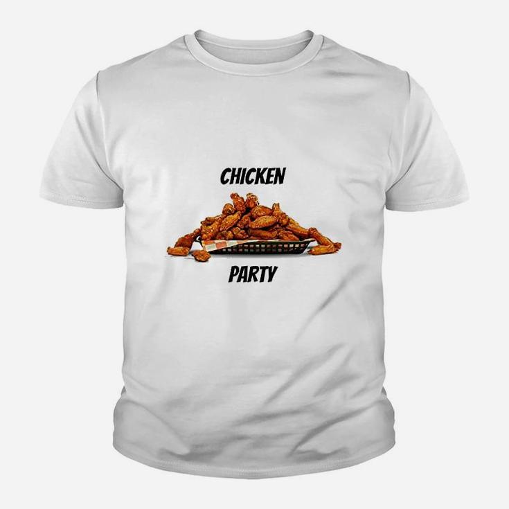 Chicken Party Chicken Wing For Hot Wing Lovers Youth T-shirt