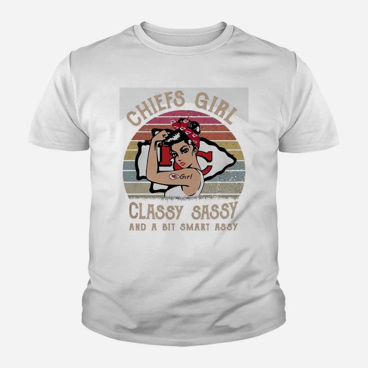 Chiefs Girl Classy Sassy And A Bit Smart Assy Youth T-shirt