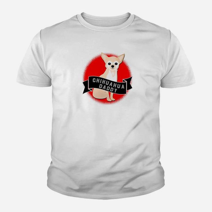 Chihuahua Daddy Retro Style, dad birthday gifts Kid T-Shirt