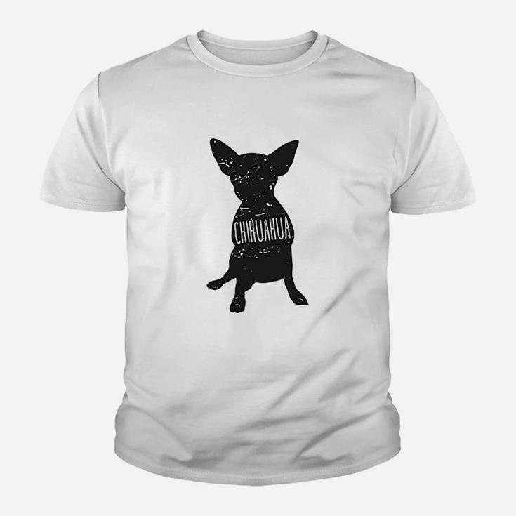 Chihuahua Dog Silhouette Kid T-Shirt