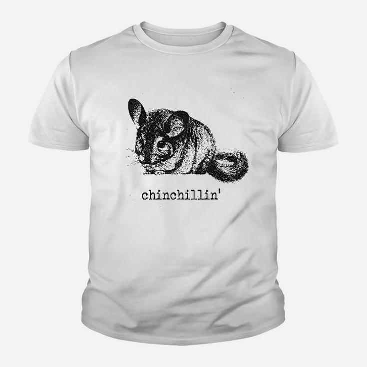 Chinchillin Funny Chinchilla Animal Lover Graphic Vintage Cool Kid T-Shirt