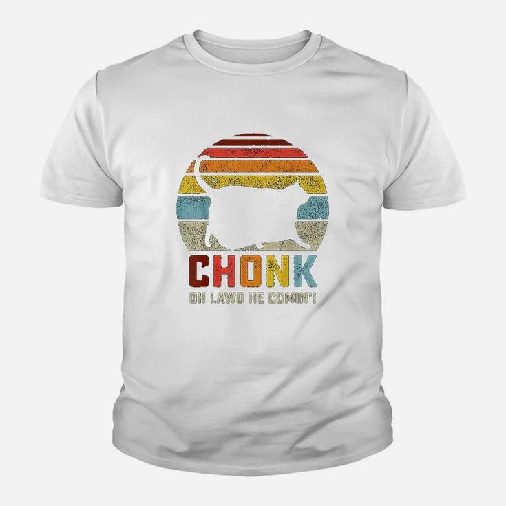 Chonk Cat Scale Meme Funny Retro Style Vintage Cats Memes Kid T-Shirt