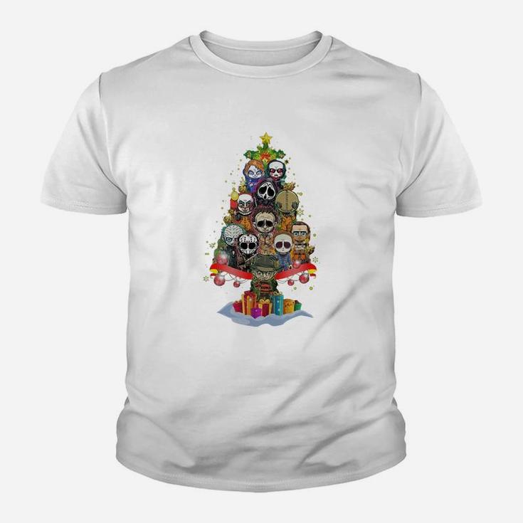 Christmas Tree Horror Character Merry Christmas Kid T-Shirt