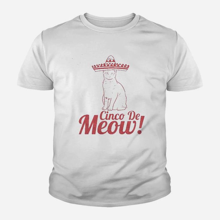 Cinco De Meow Funny Kid T-Shirt