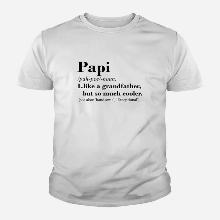 Cool Papi Grandfather, best christmas gifts for dad Kid T-Shirt