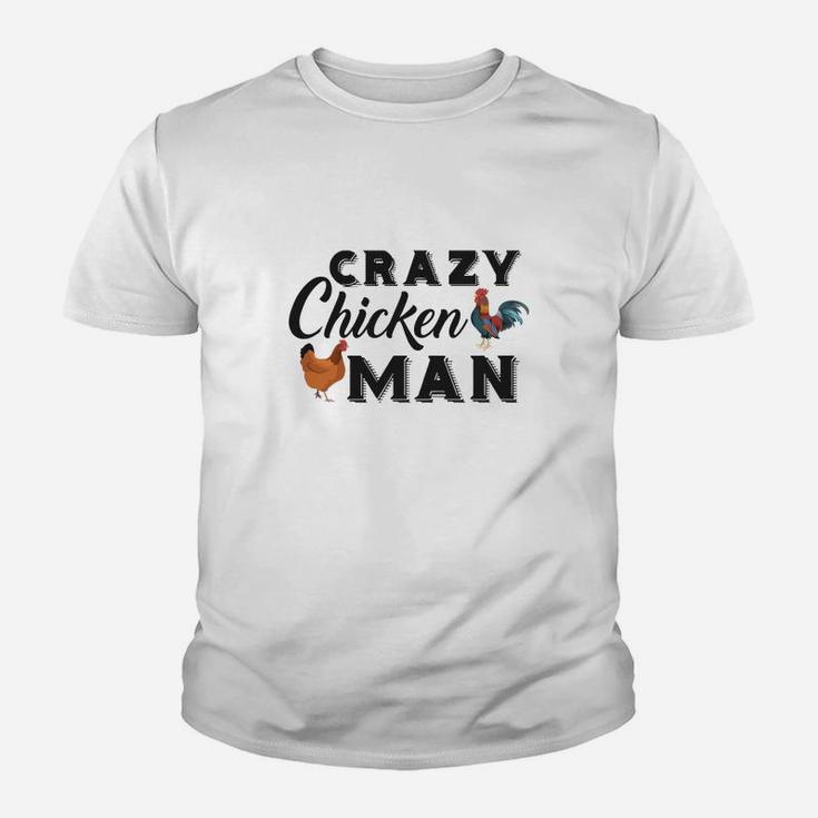 Crazy Chicken Chicken Kid T-Shirt