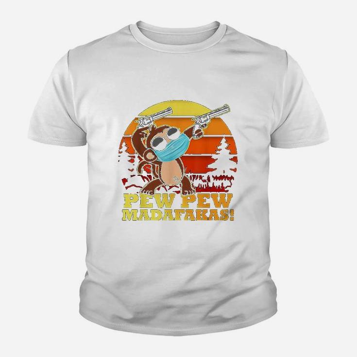 Crazy Monkey Vintage Pew Pew Kid T-Shirt