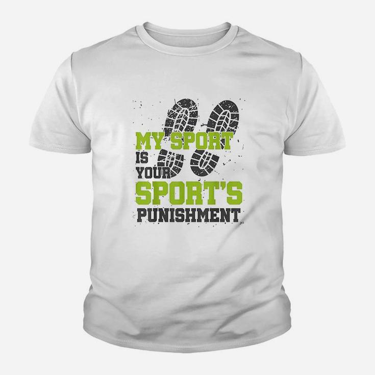 Cross Country Running Sport Your Punishment Funny Coach Kid T-Shirt