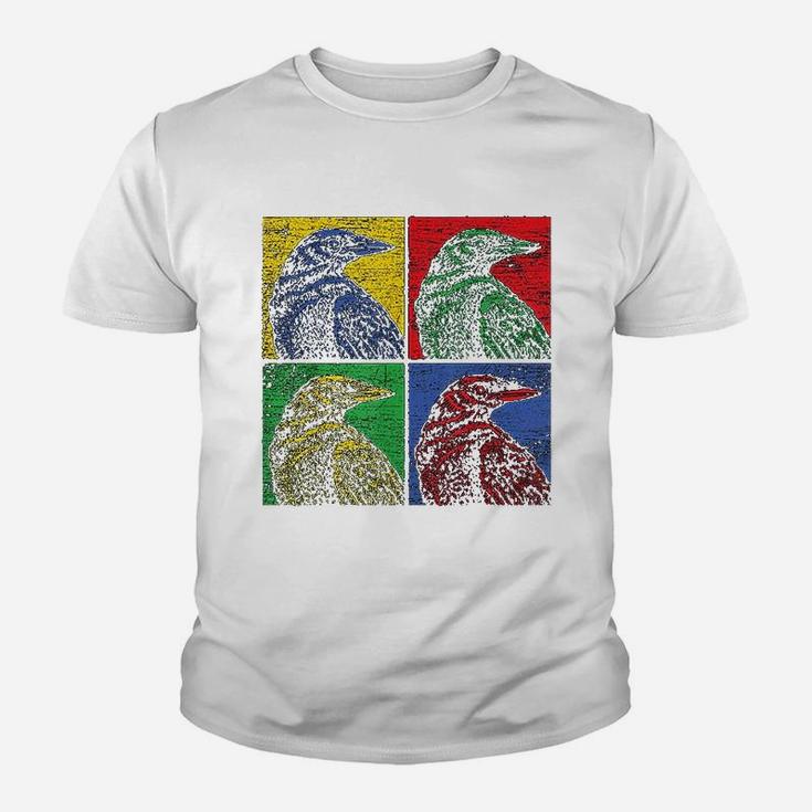 Crow Pop Art T-Shirt Vintage Raven Bird Lover Crow Pop Art T-Shirt Vintage Raven Bird Lover