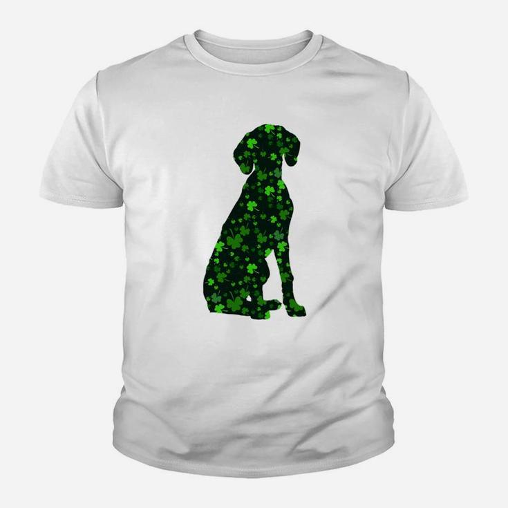 Cute Shamrock German Shorthair Pointer Mom Dad Gift St Patricks Day Awesome Dog Lovers Gift Kid T-Shirt
