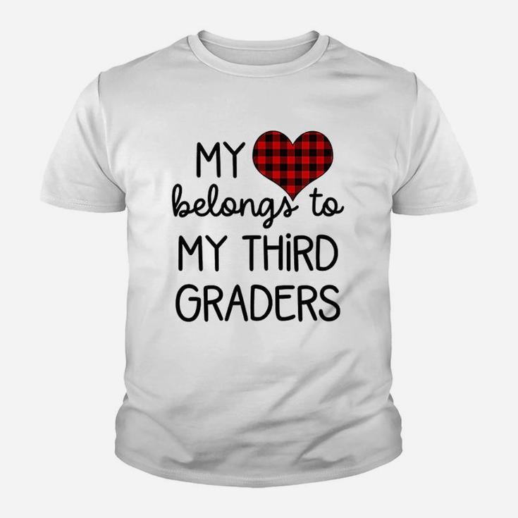 Cute Sweet Valentines Day Gift Idea For Third Grade Teacher Kid T-Shirt