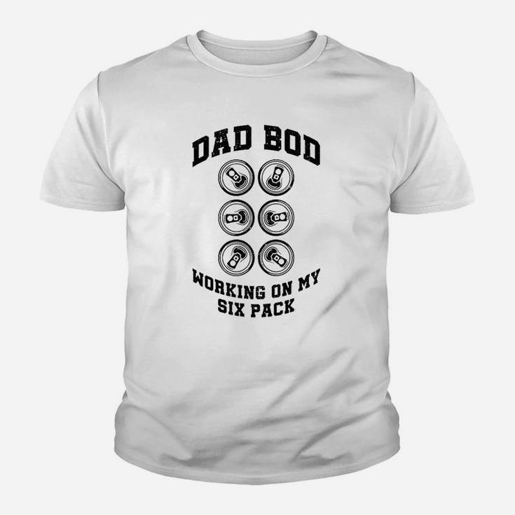 Dad Bod Working On My Six Pack Kid T-Shirt