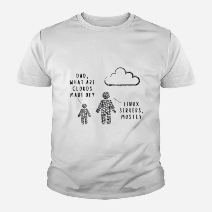 Dad, What Are Clouds Made Of Funny Programmer Kid T-Shirt