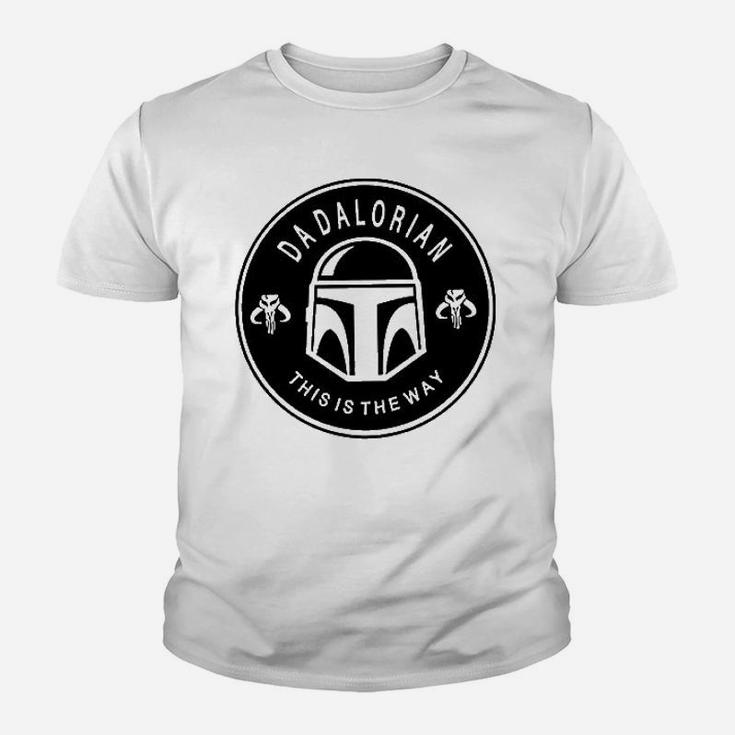 Dadalorian This Is The Way, dad birthday gifts Kid T-Shirt