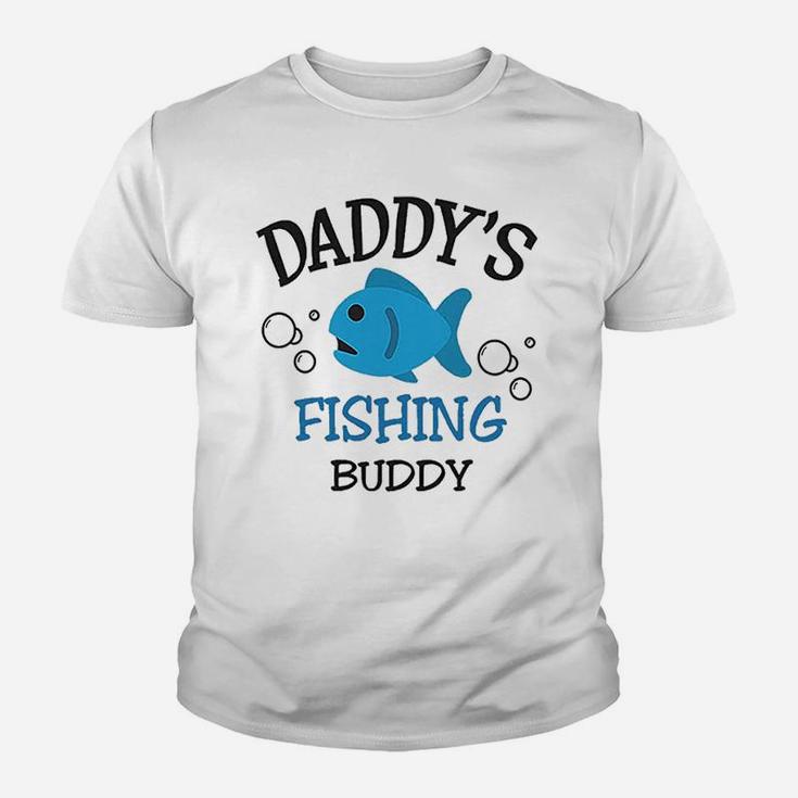 Daddy Dad Father Fishing Buddy Style Kid T-Shirt