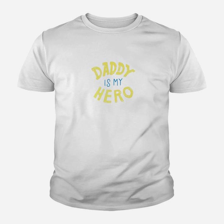 Daddy Is My Hero Awesome Fathers Day Premium Kid T-Shirt