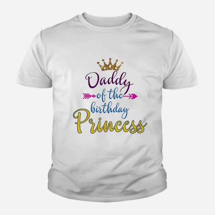 Daddy Of The Birthday Princess Matching Family Kid T-Shirt