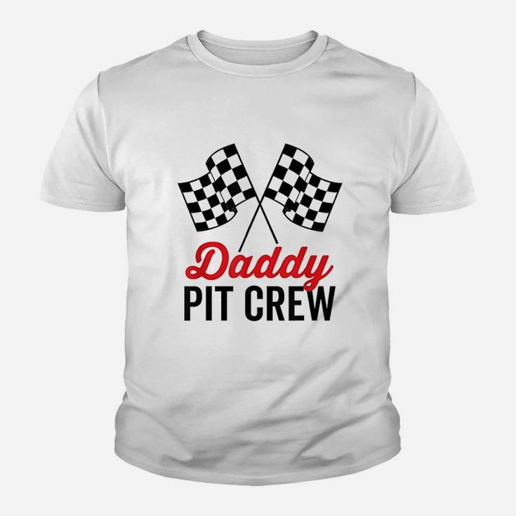 Daddy Pit Crew Racing Party Kid T-Shirt