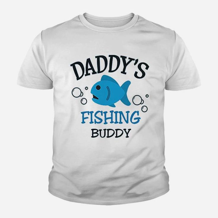 Daddys Dad Father Fishing Buddy Kid T-Shirt