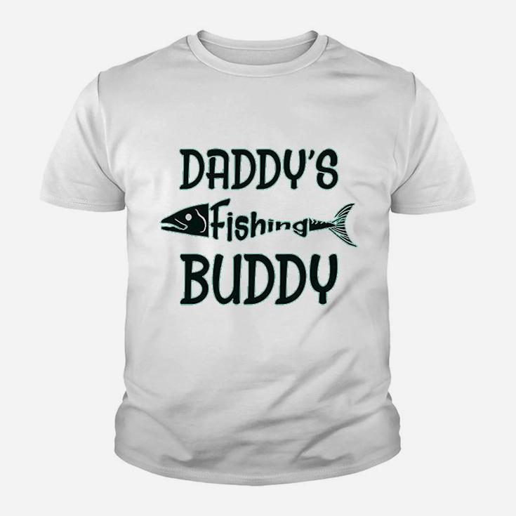 Daddys Fishing Buddy Fisherman Dad Fathers Day Kid T-Shirt